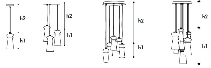 Lampe-Licio 2296-Incanto-Italamp-suspendue-dimensions